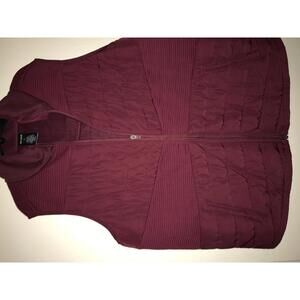 Tek Gear women's Quilted Vest Size 2X Burgundy
